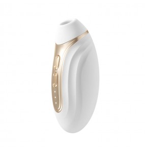 MizzZee - White Joylight Smart Dual Vibrator (Smart APP Model - Chargeable)